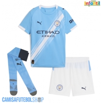 Camisa de time de futebol Manchester City Phil Foden #47 Replicas 1º Equipamento Infantil 2025-26 Manga Curta (+ Calças curtas)